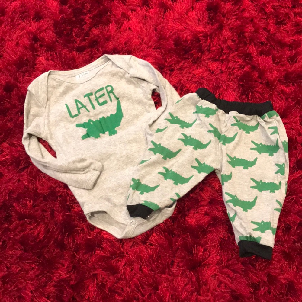 Urban Smalls Later Gator Onesie and Pant Set